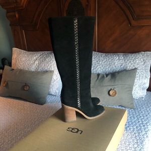 UGG black leather boots